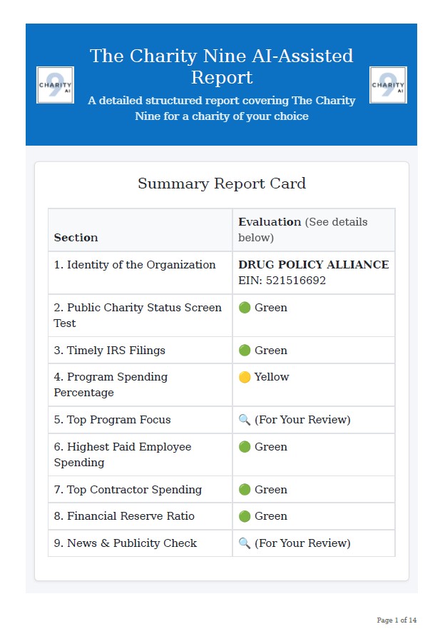 Drug Policy Alliance report